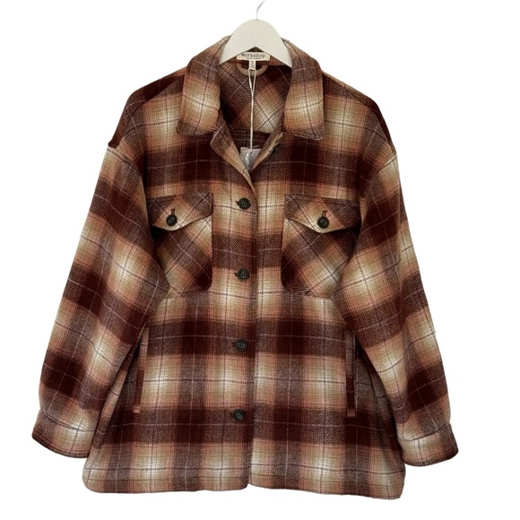 Workshop Republic Clothing Jackets & Blazers - WORKSHOP Oversized Flannel Shacket Jacket Heavy Size XL/XXL